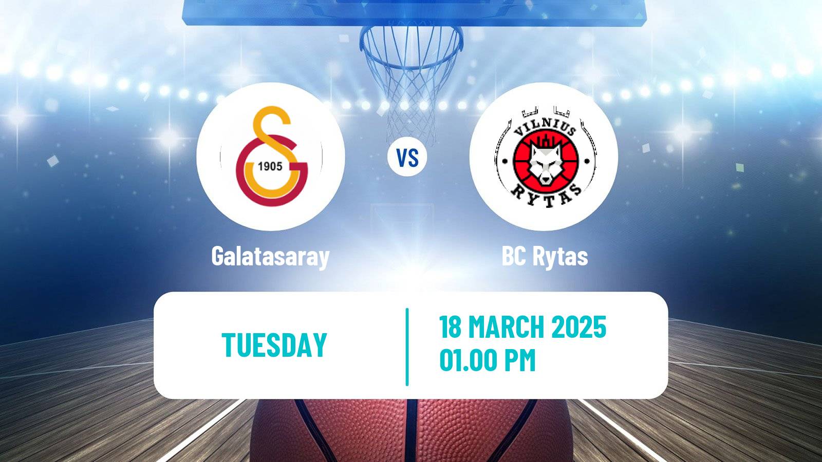 Basketball Champions League Basketball Galatasaray - Rytas