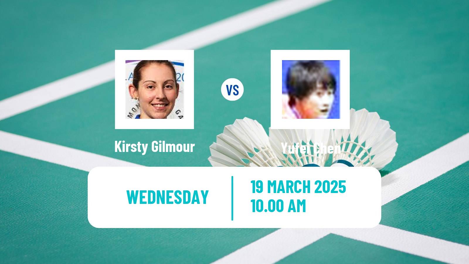 Badminton BWF World Tour Swiss Open Women Kirsty Gilmour - Yufei Chen