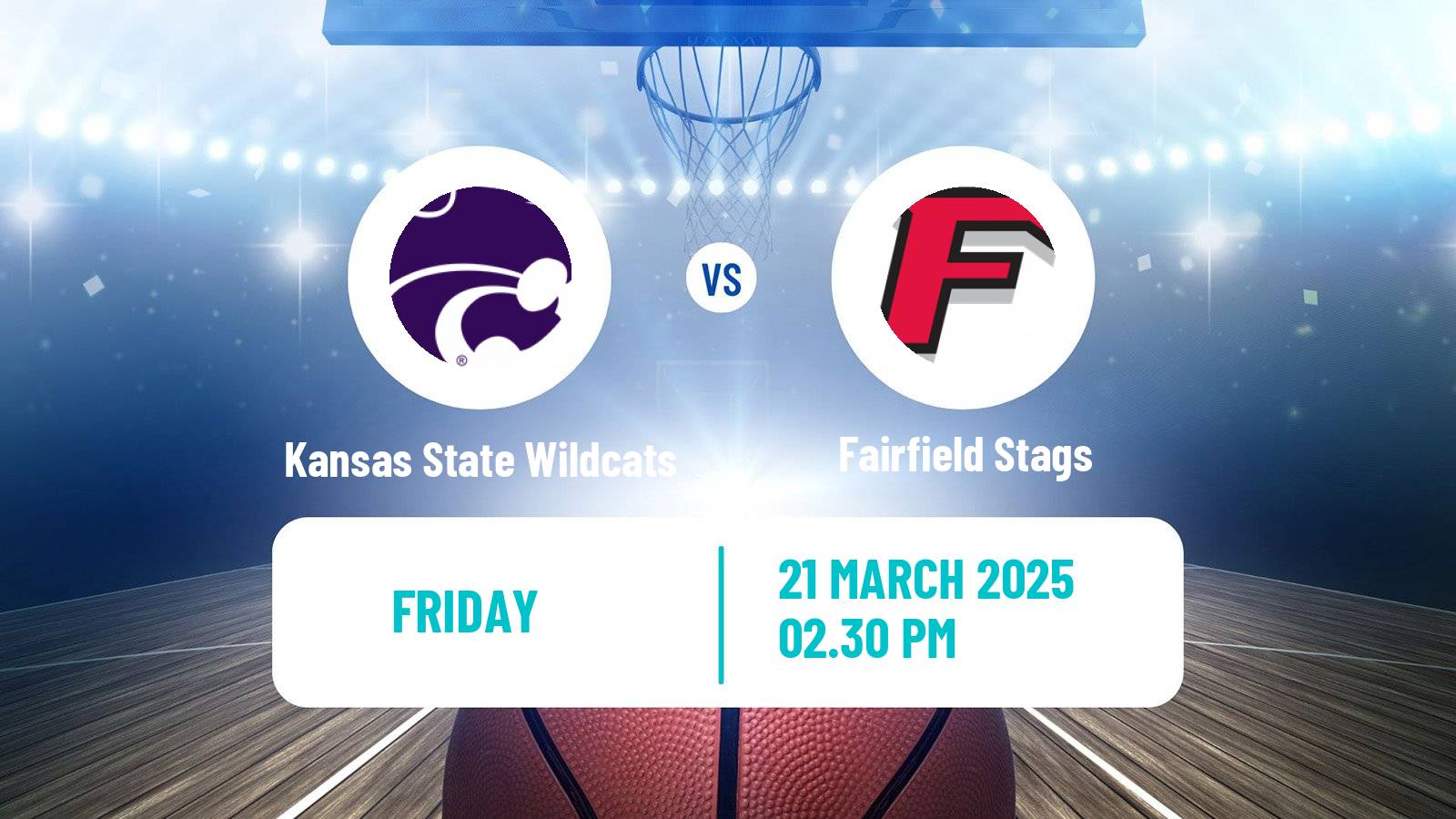 Basketball NCAA College Basketball Women Kansas State Wildcats - Fairfield Stags