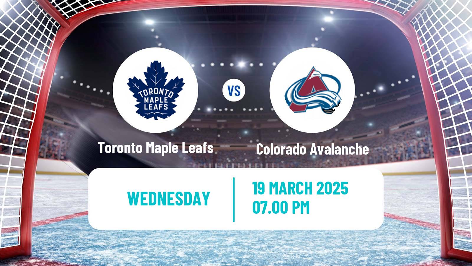 Hockey NHL Toronto Maple Leafs - Colorado Avalanche