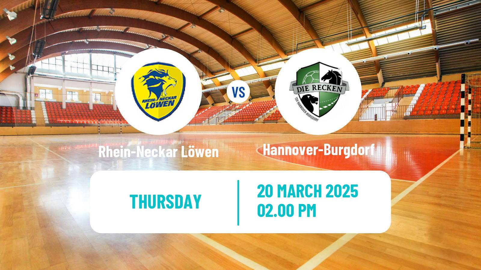 Handball German Bundesliga Handball Rhein-Neckar Löwen - Hannover-Burgdorf