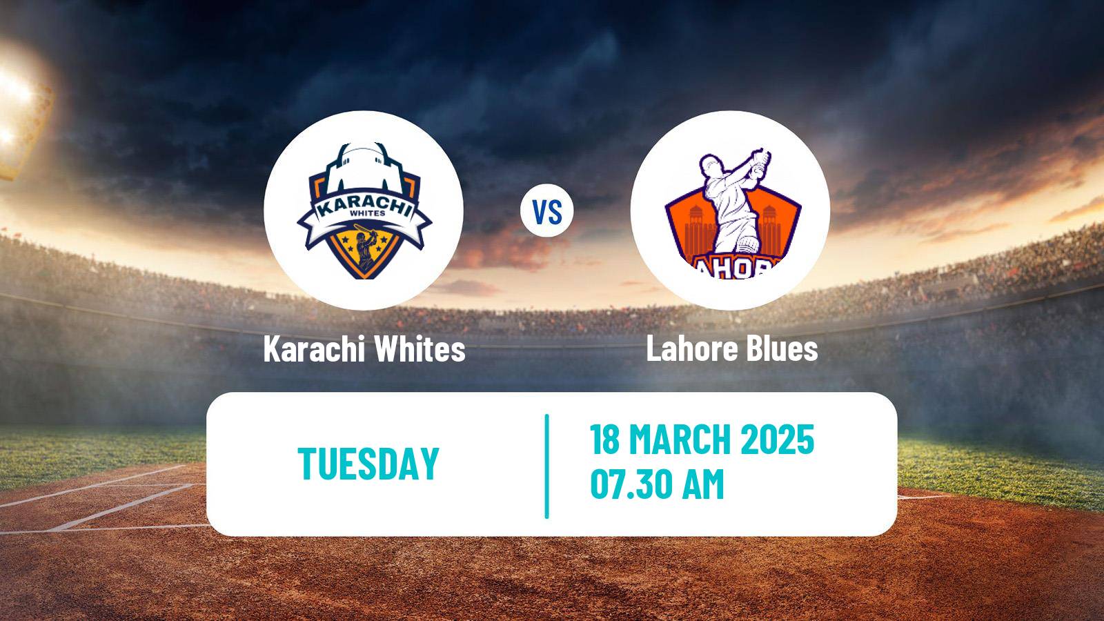 Cricket Pakistan T-20 Cup Karachi Whites - Lahore Blues