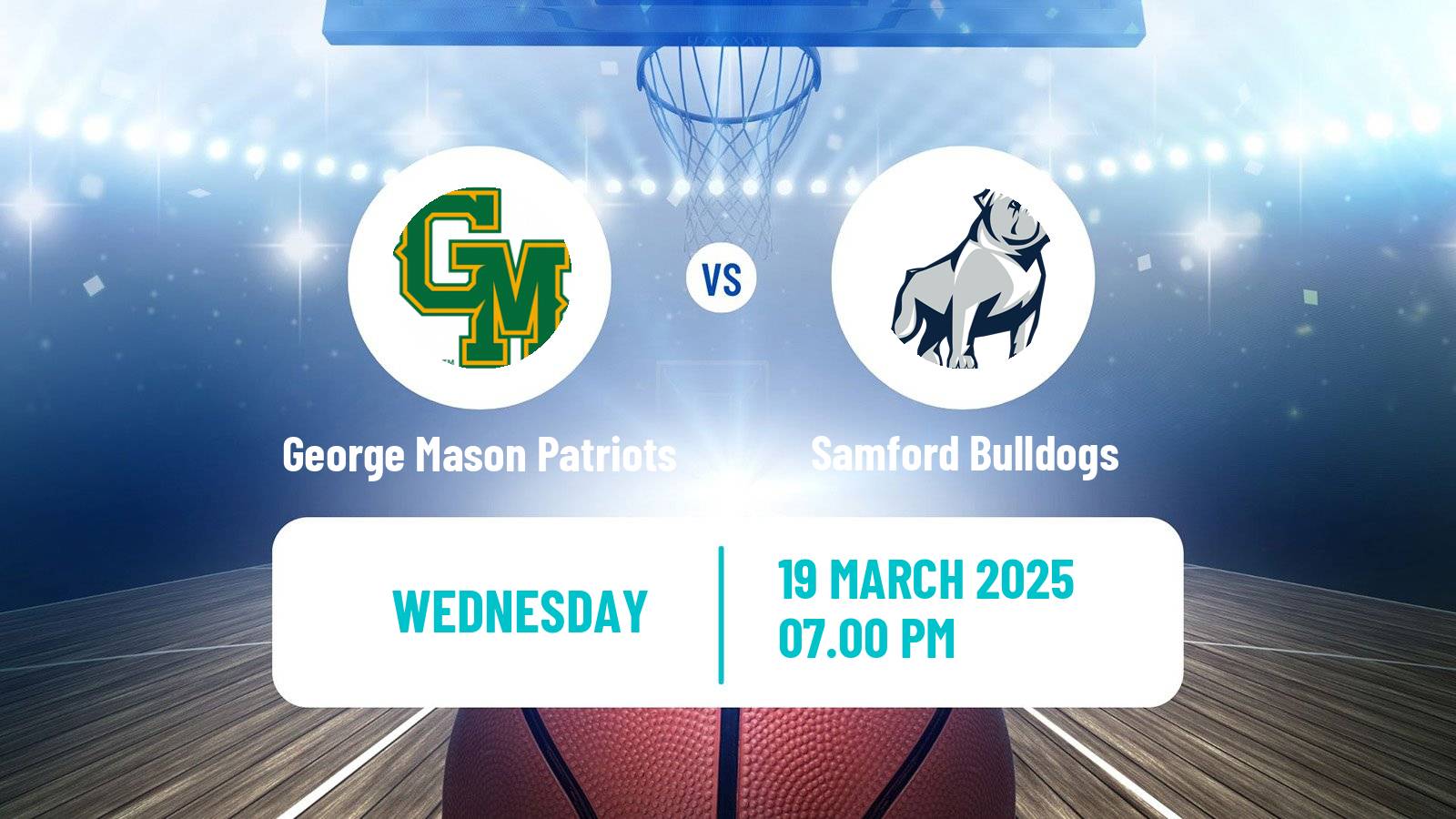 Basketball NIT George Mason Patriots - Samford Bulldogs