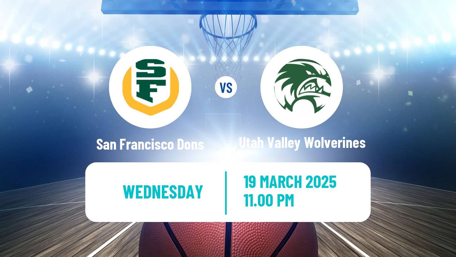 Basketball NIT San Francisco Dons - Utah Valley Wolverines