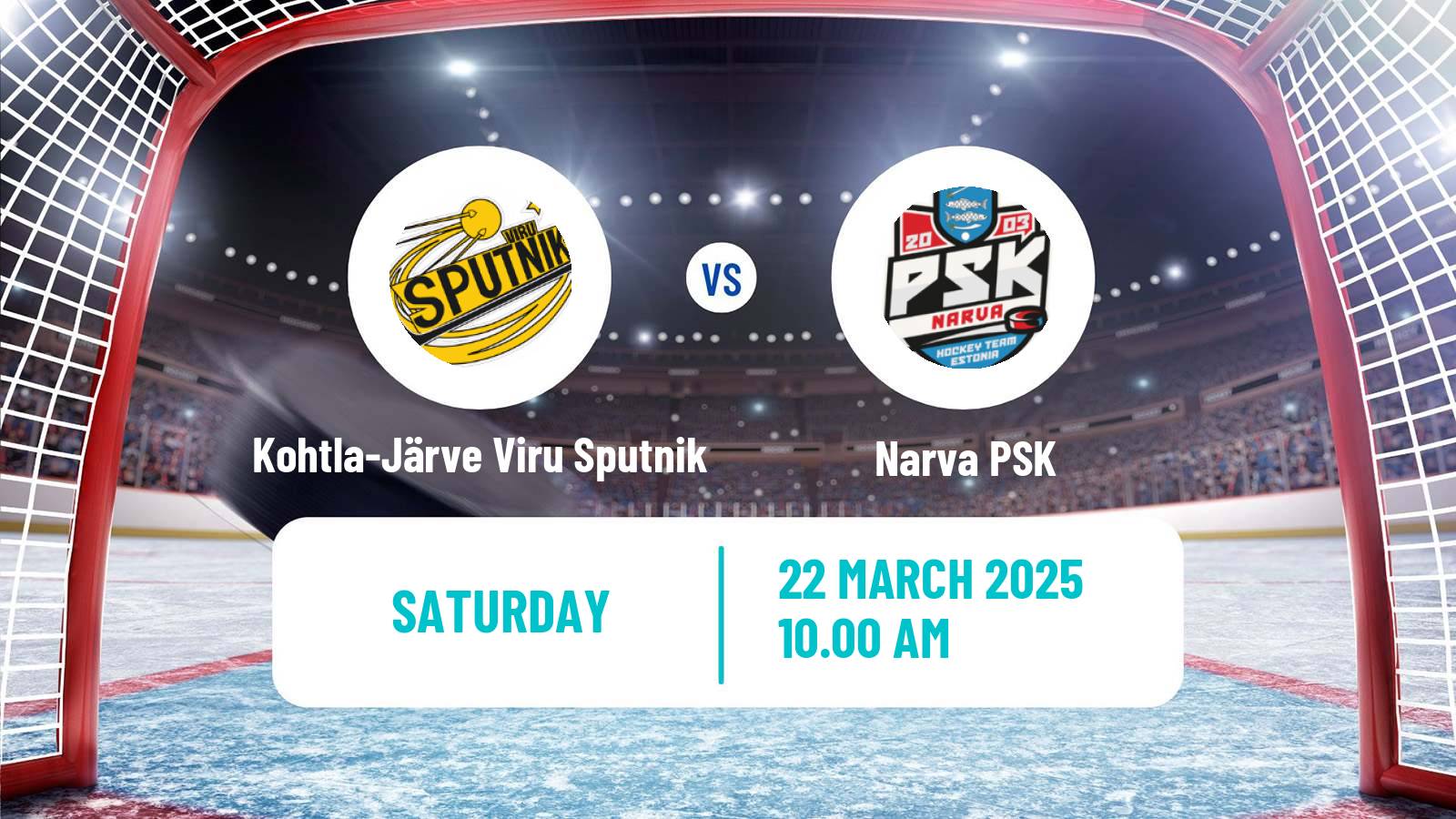 Hockey Estonian Hokiliiga Kohtla-Järve Viru Sputnik - Narva PSK
