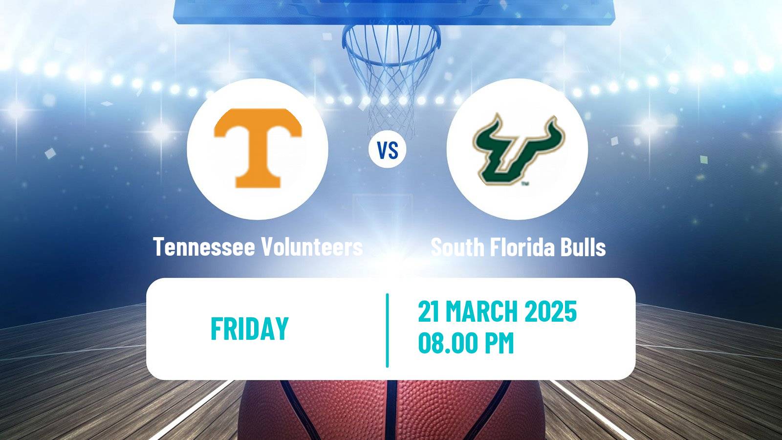 Basketball NCAA College Basketball Women Tennessee Volunteers - South Florida Bulls