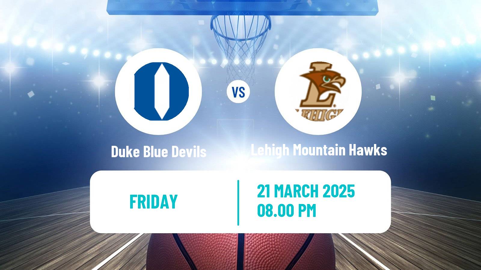 Basketball NCAA College Basketball Women Duke Blue Devils - Lehigh Mountain Hawks