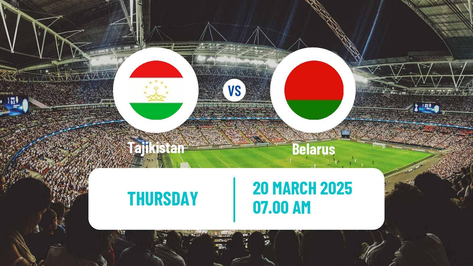 Soccer Friendly Tajikistan - Belarus