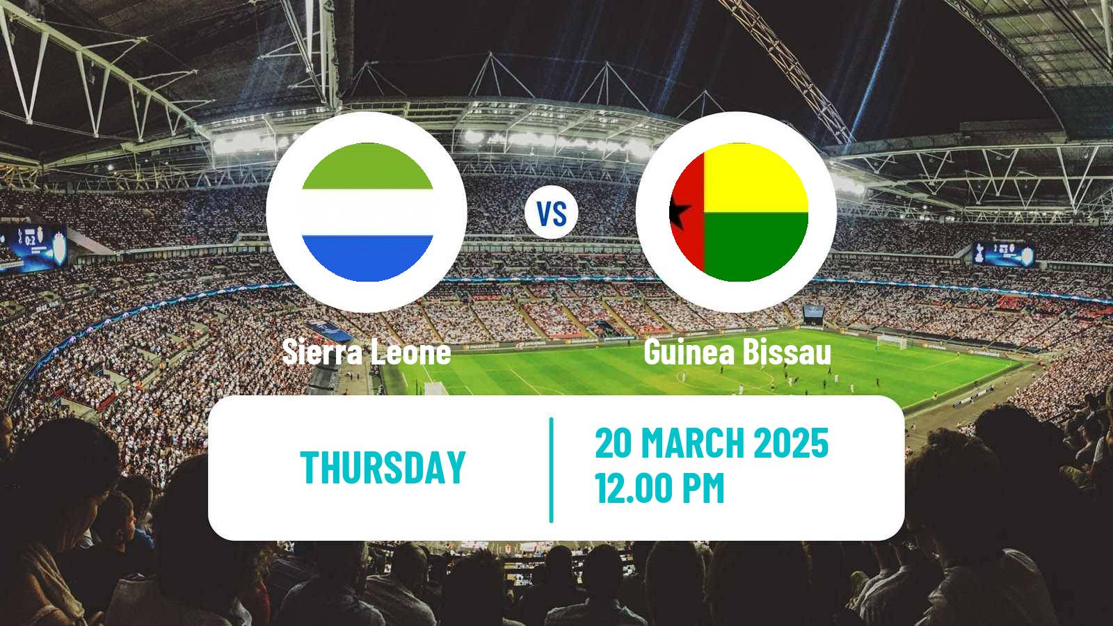 Soccer FIFA World Cup Sierra Leone - Guinea Bissau