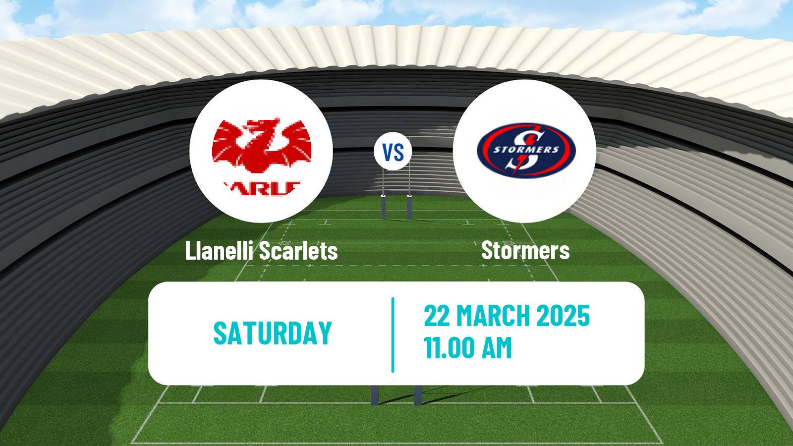 Rugby union United Rugby Championship Llanelli Scarlets - Stormers