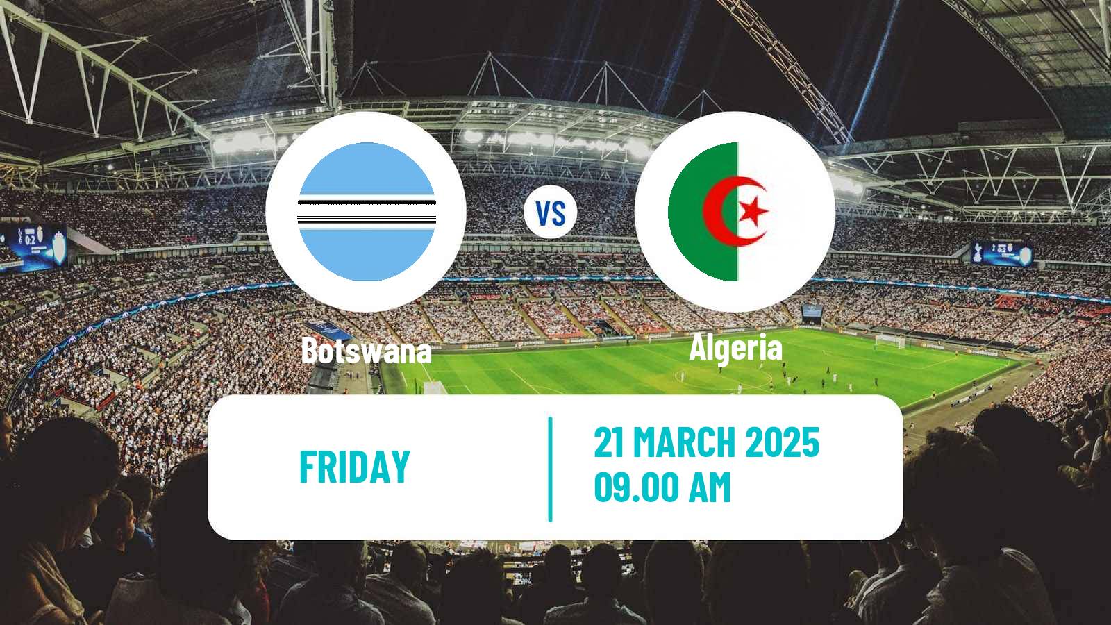 Soccer FIFA World Cup Botswana - Algeria