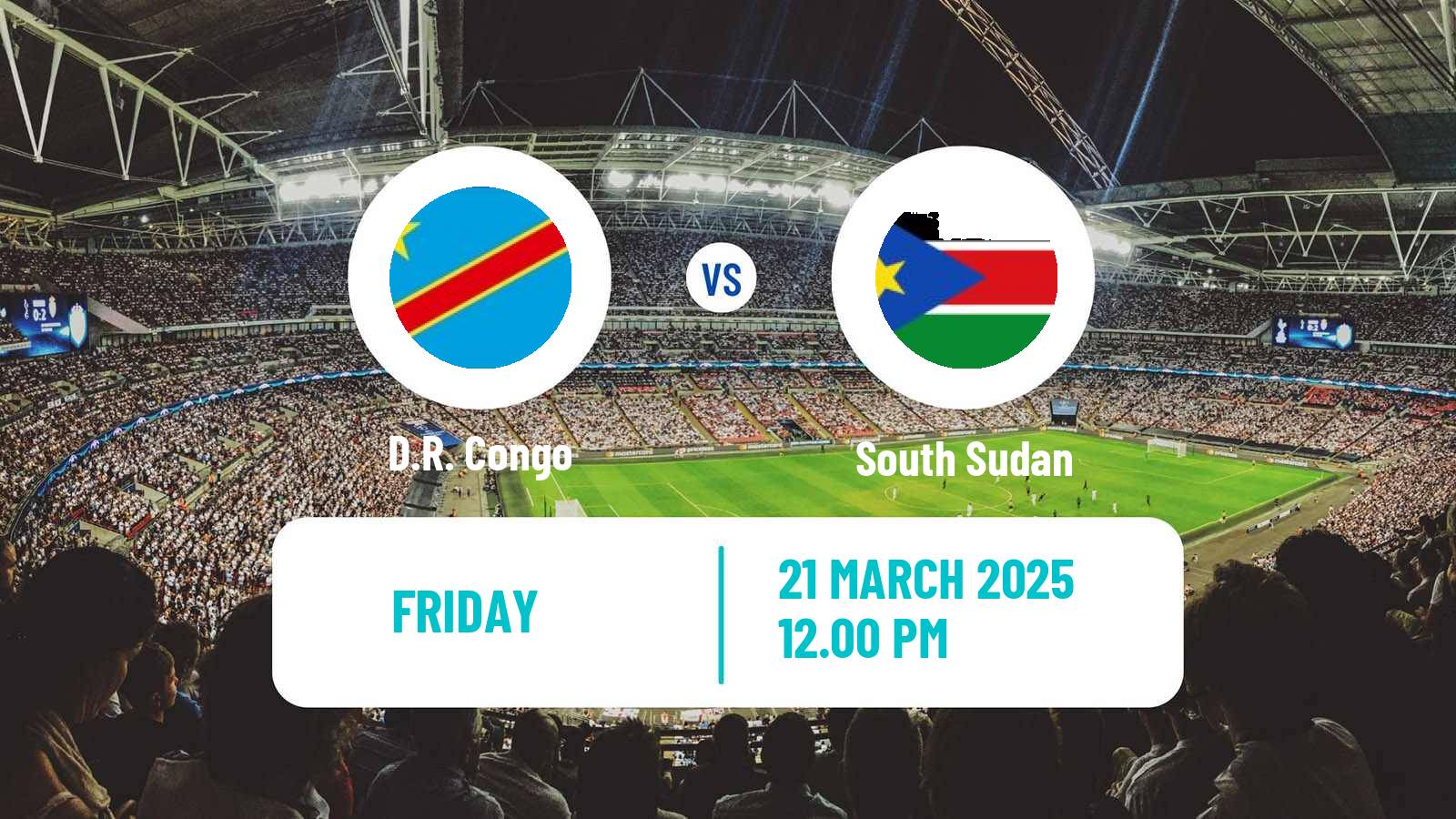Soccer FIFA World Cup D.R. Congo - South Sudan