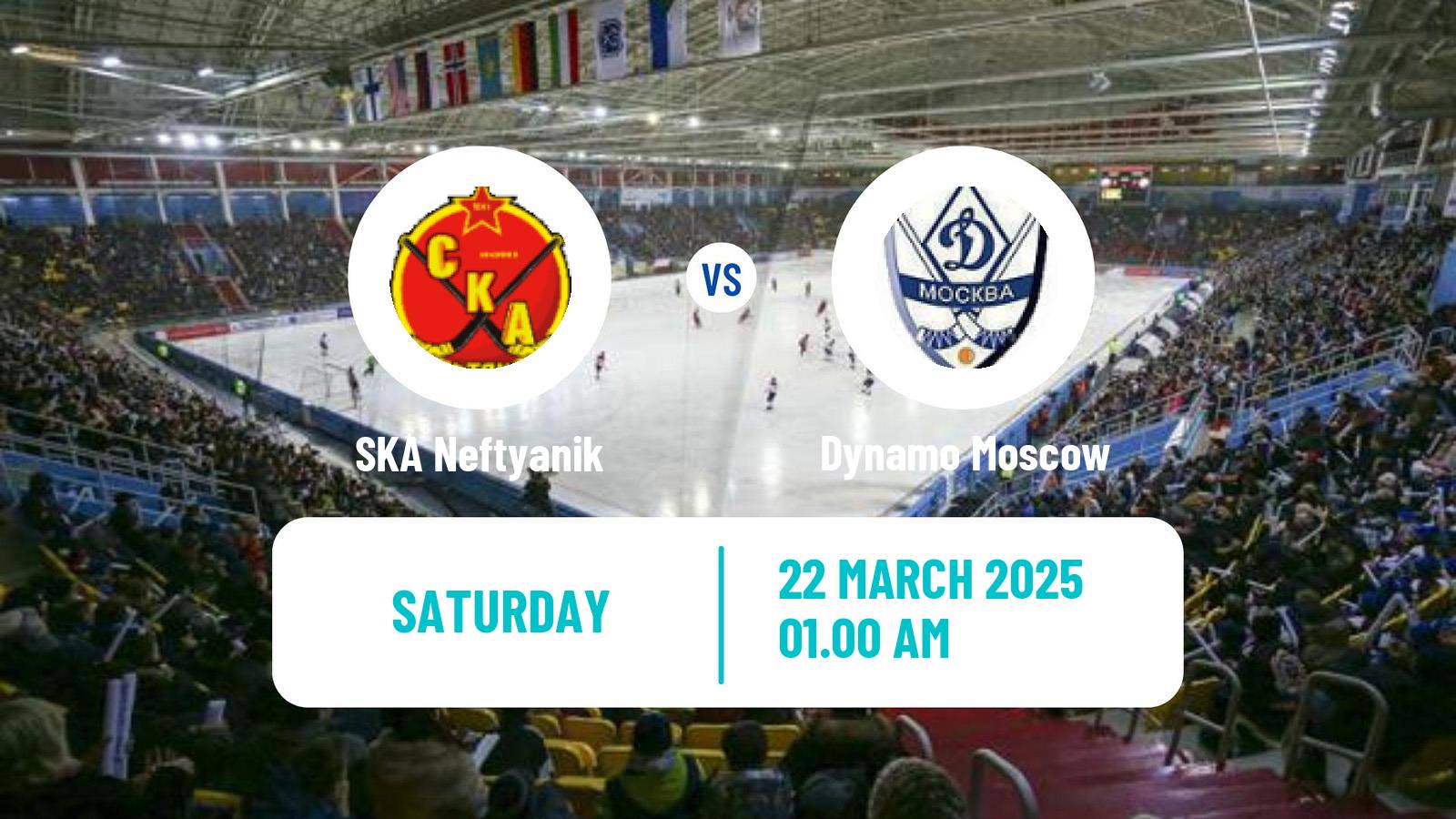 Bandy Russian Super League Bandy SKA Neftyanik - Dynamo Moscow