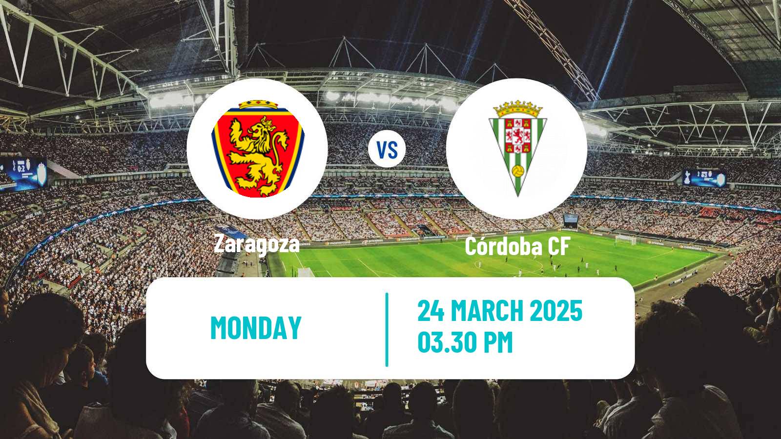 Soccer Spanish LaLiga2 Zaragoza - Córdoba