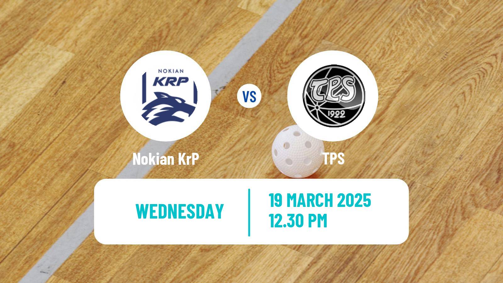 Floorball Finnish F-Liiga Nokian KrP - TPS