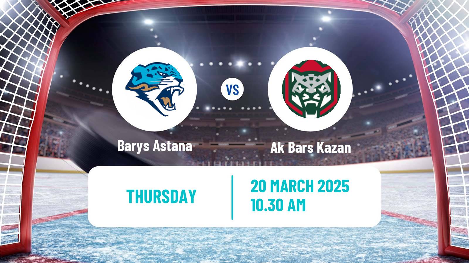 Hockey KHL Barys Astana - Ak Bars Kazan
