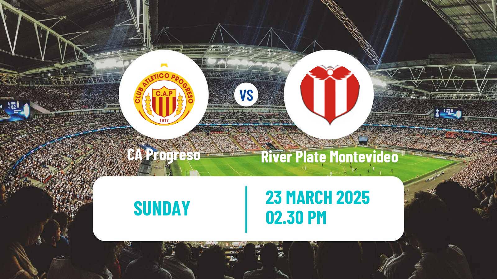 Soccer Uruguayan Primera Division Progreso - River Plate Montevideo