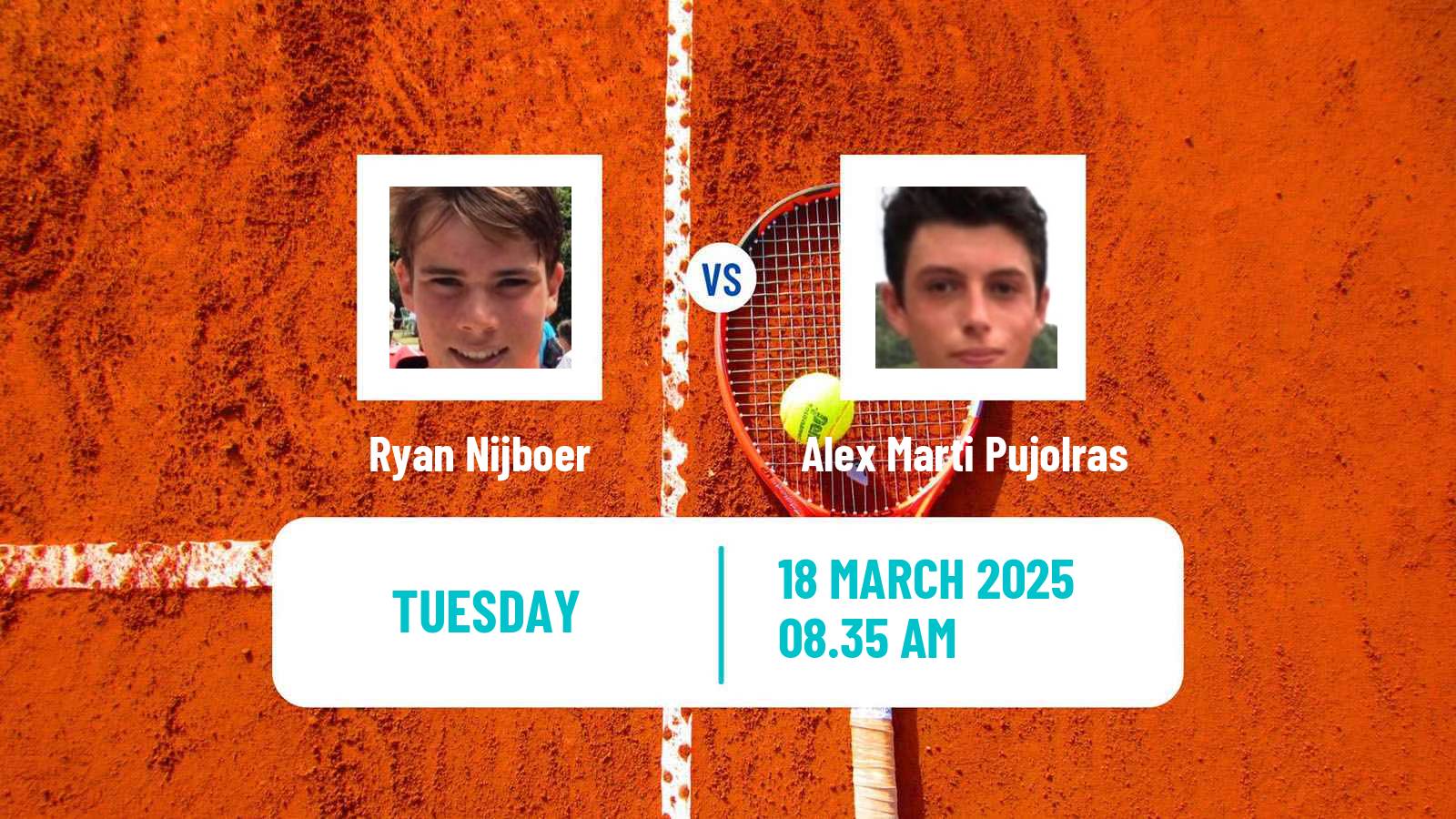 Tennis ITF M25 Badalona Men Ryan Nijboer - Alex Marti Pujolras