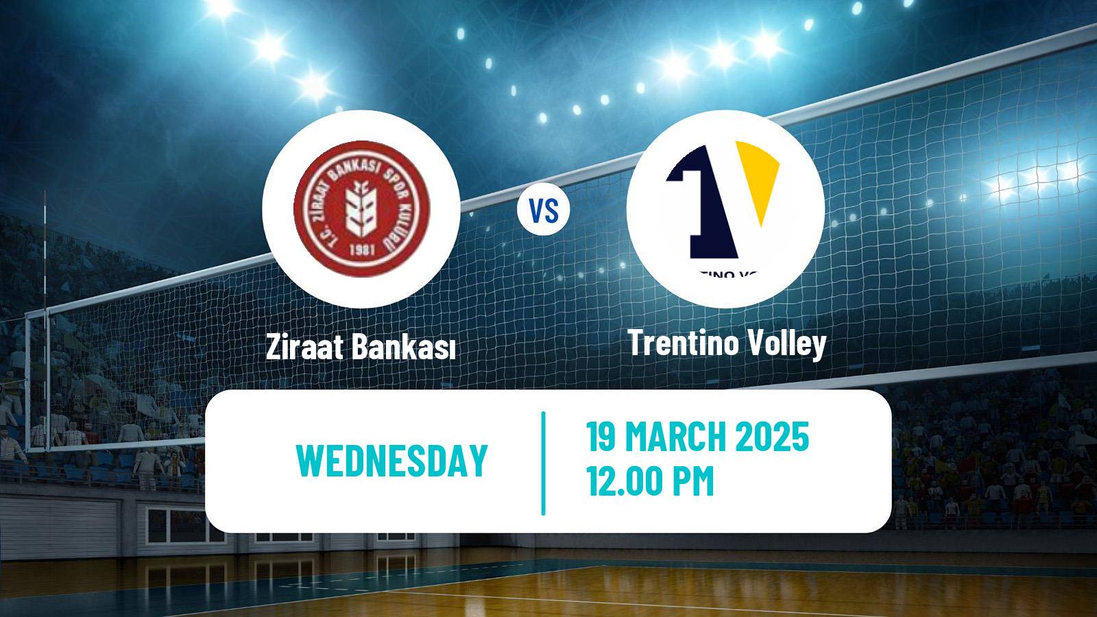 Volleyball CEV Cup Ziraat Bankası - Trentino Volley