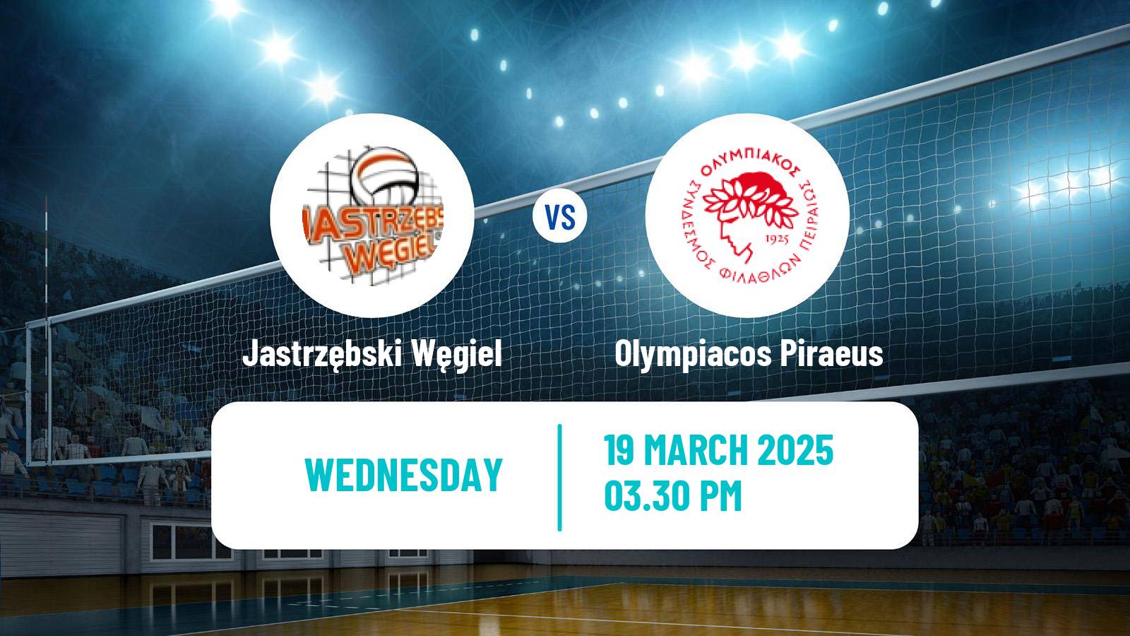 Volleyball CEV Champions League Jastrzębski Węgiel - Olympiacos Piraeus