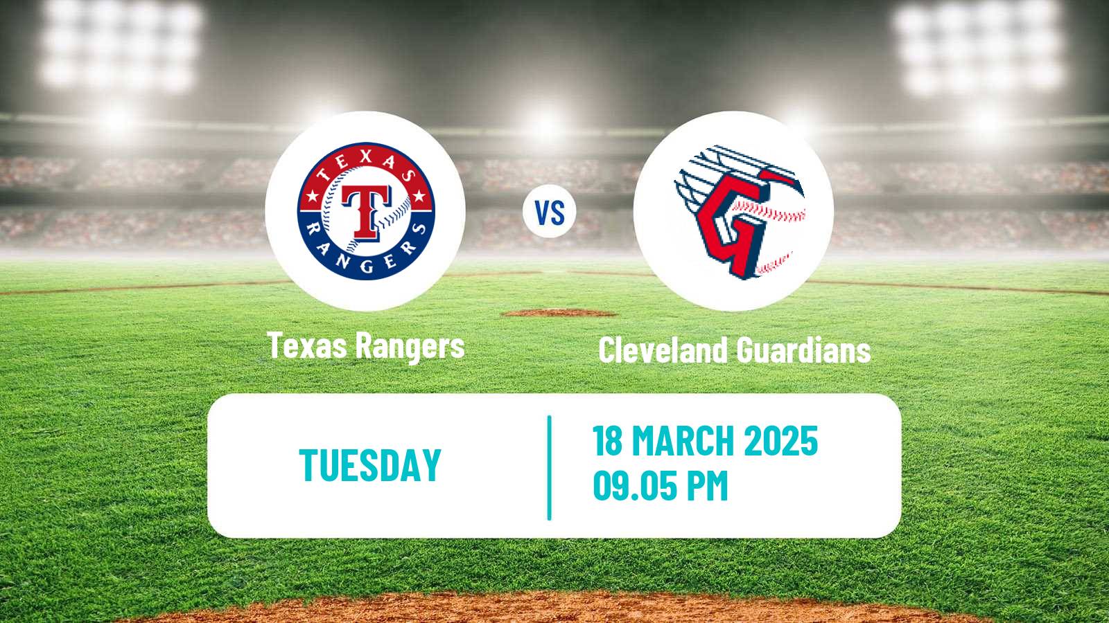Baseball MLB Spring Training Texas Rangers - Cleveland Guardians