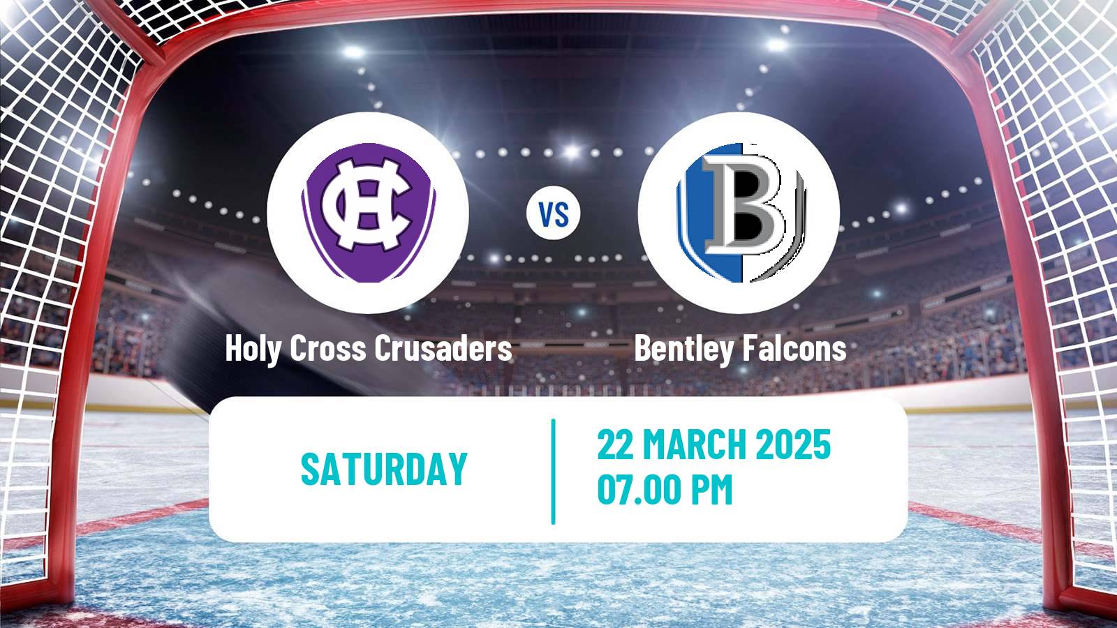 Hockey NCAA Hockey Holy Cross Crusaders - Bentley Falcons
