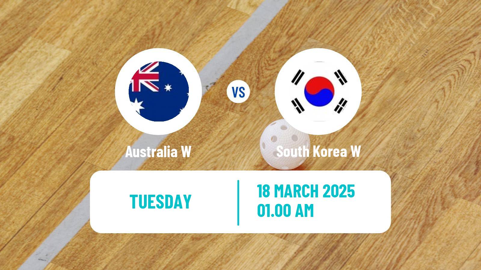 Floorball World Championship Floorball Women Australia W - South Korea W