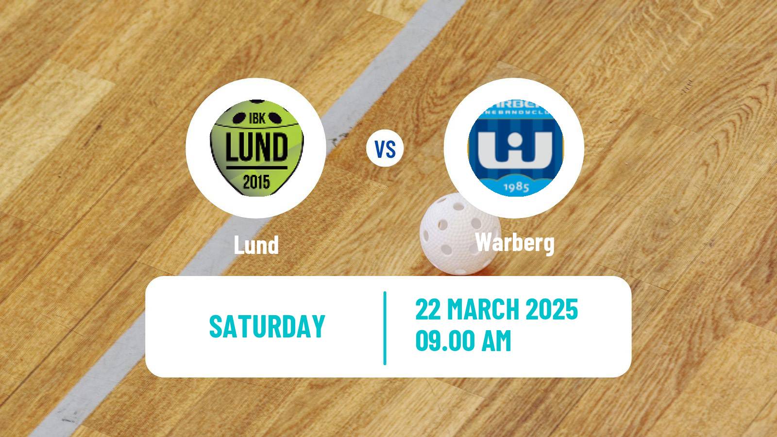 Floorball Swedish Superligan Floorball Women Lund - Warberg