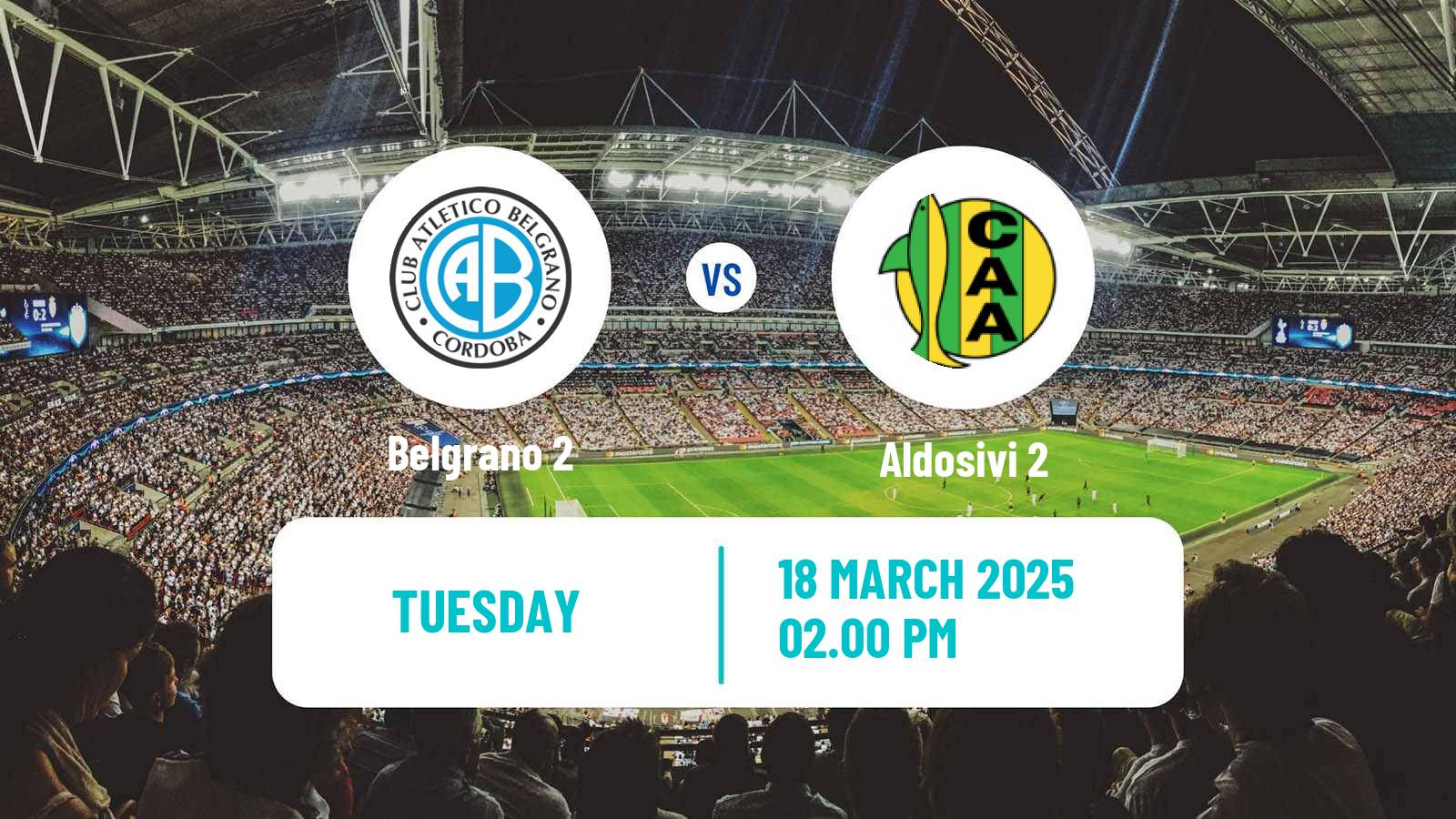 Soccer Argentinian Reserve League Belgrano 2 - Aldosivi 2
