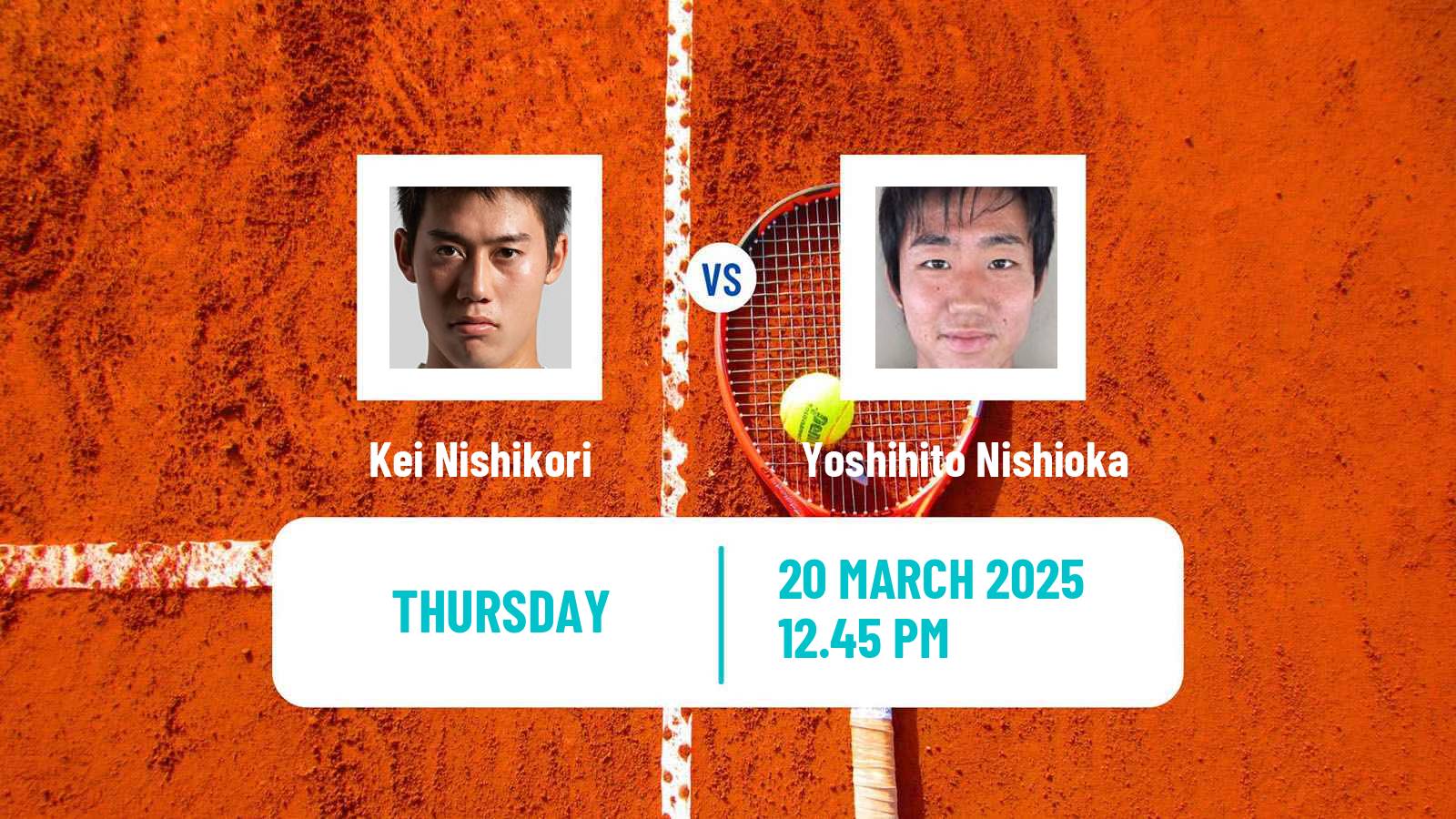 Tennis ATP Miami Kei Nishikori - Yoshihito Nishioka