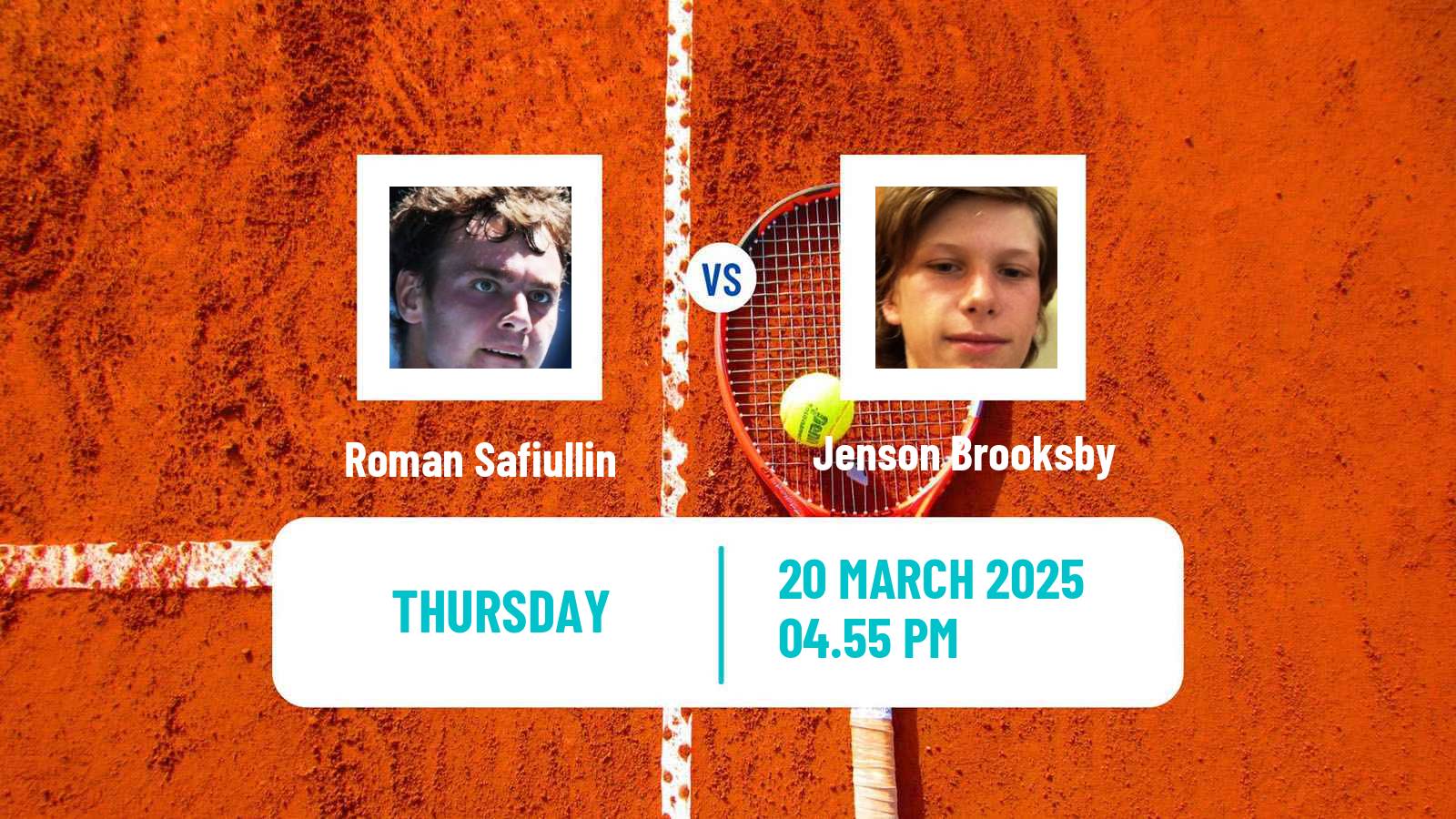 Tennis ATP Miami Roman Safiullin - Jenson Brooksby