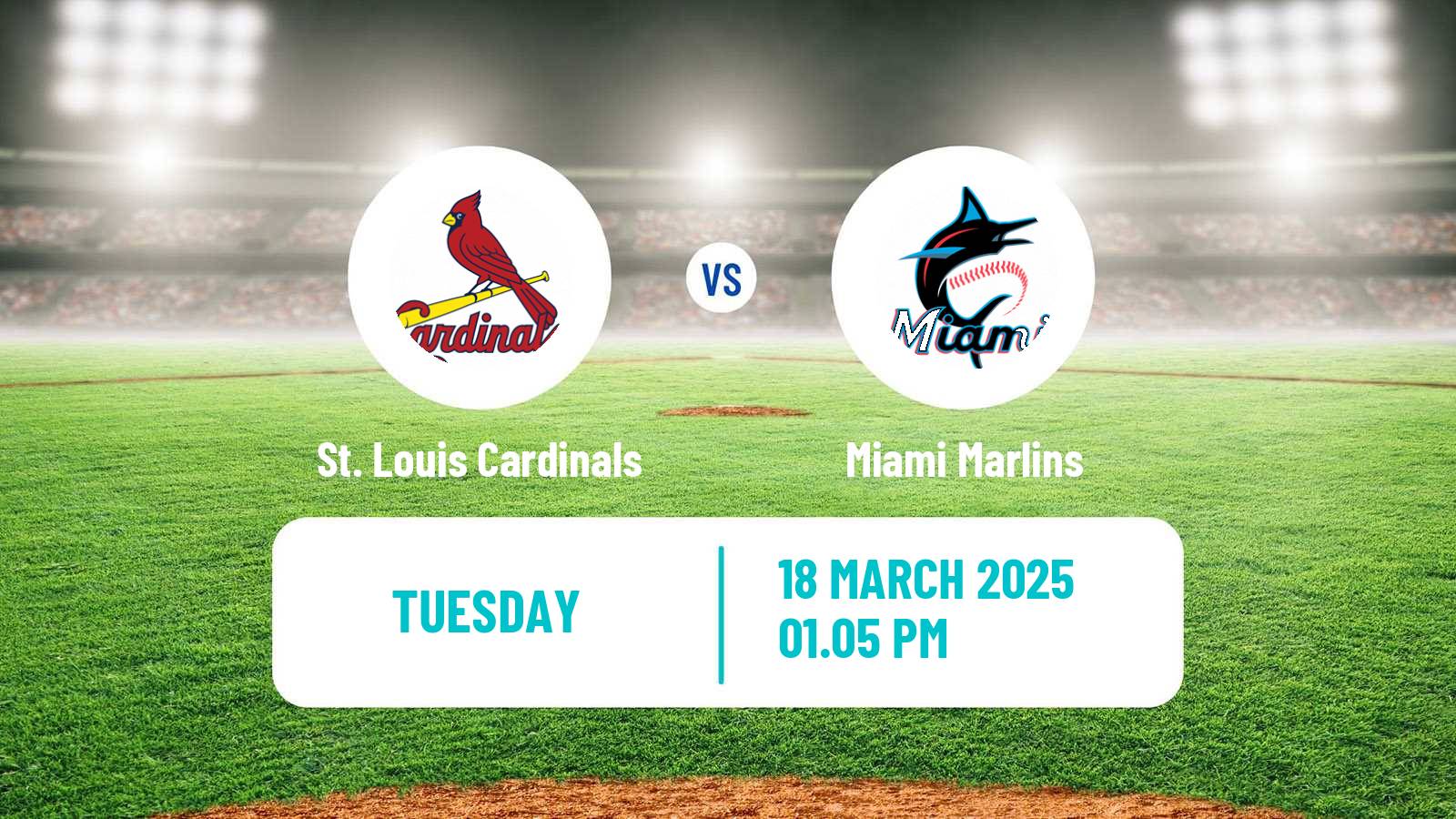 Baseball MLB Spring Training St. Louis Cardinals - Miami Marlins
