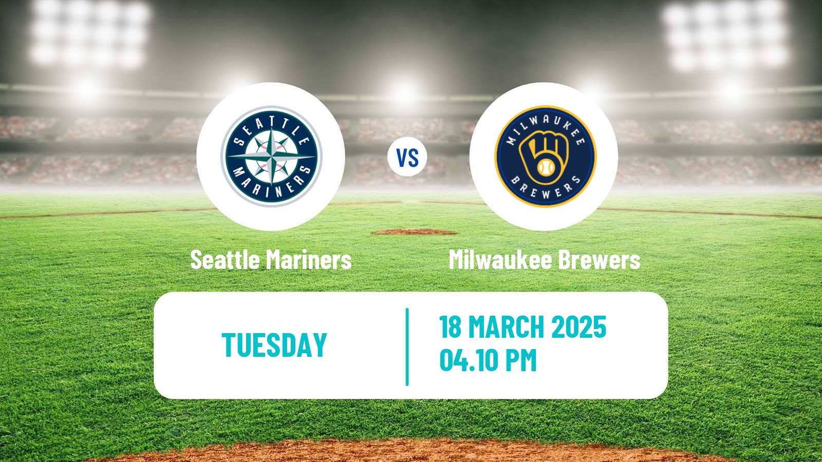 Baseball MLB Spring Training Seattle Mariners - Milwaukee Brewers