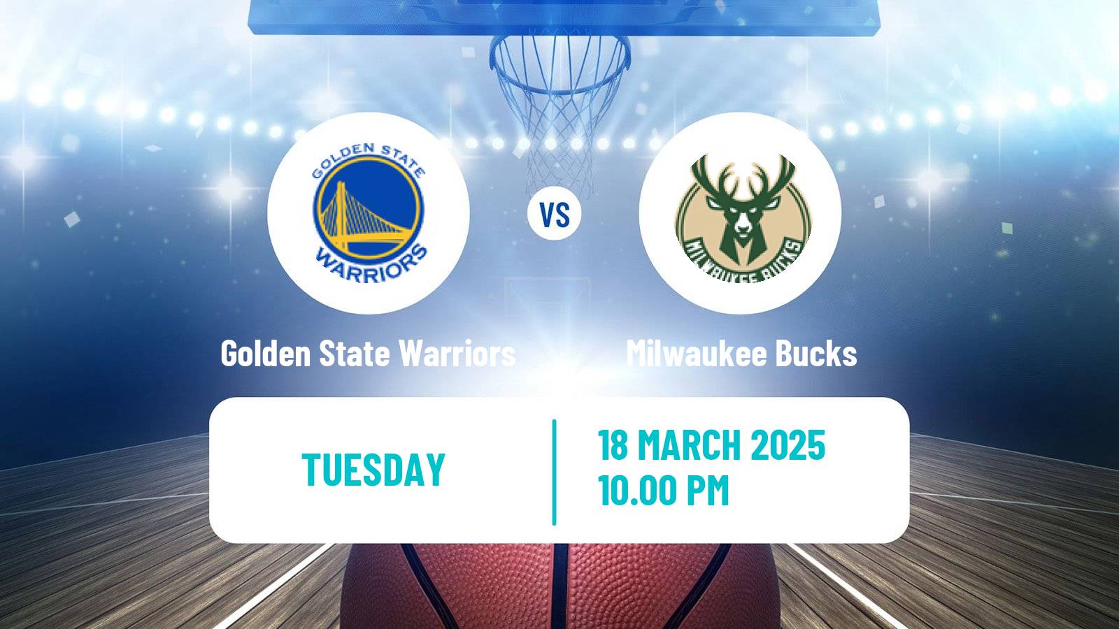 Basketball NBA Golden State Warriors - Milwaukee Bucks