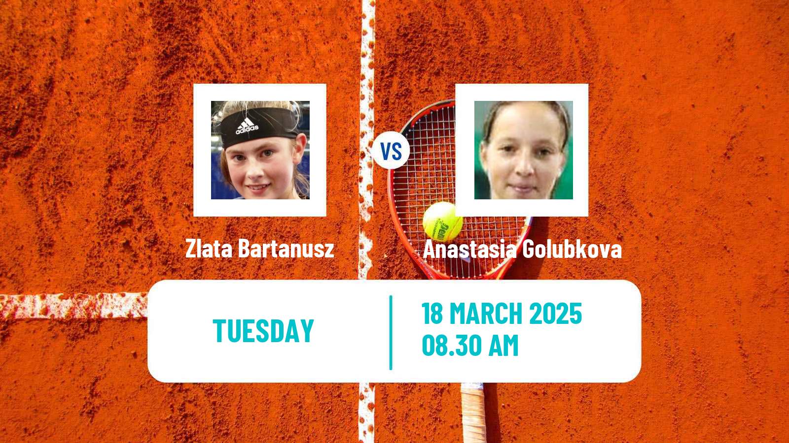 Tennis ITF W15 Le Havre Women Zlata Bartanusz - Anastasia Golubkova