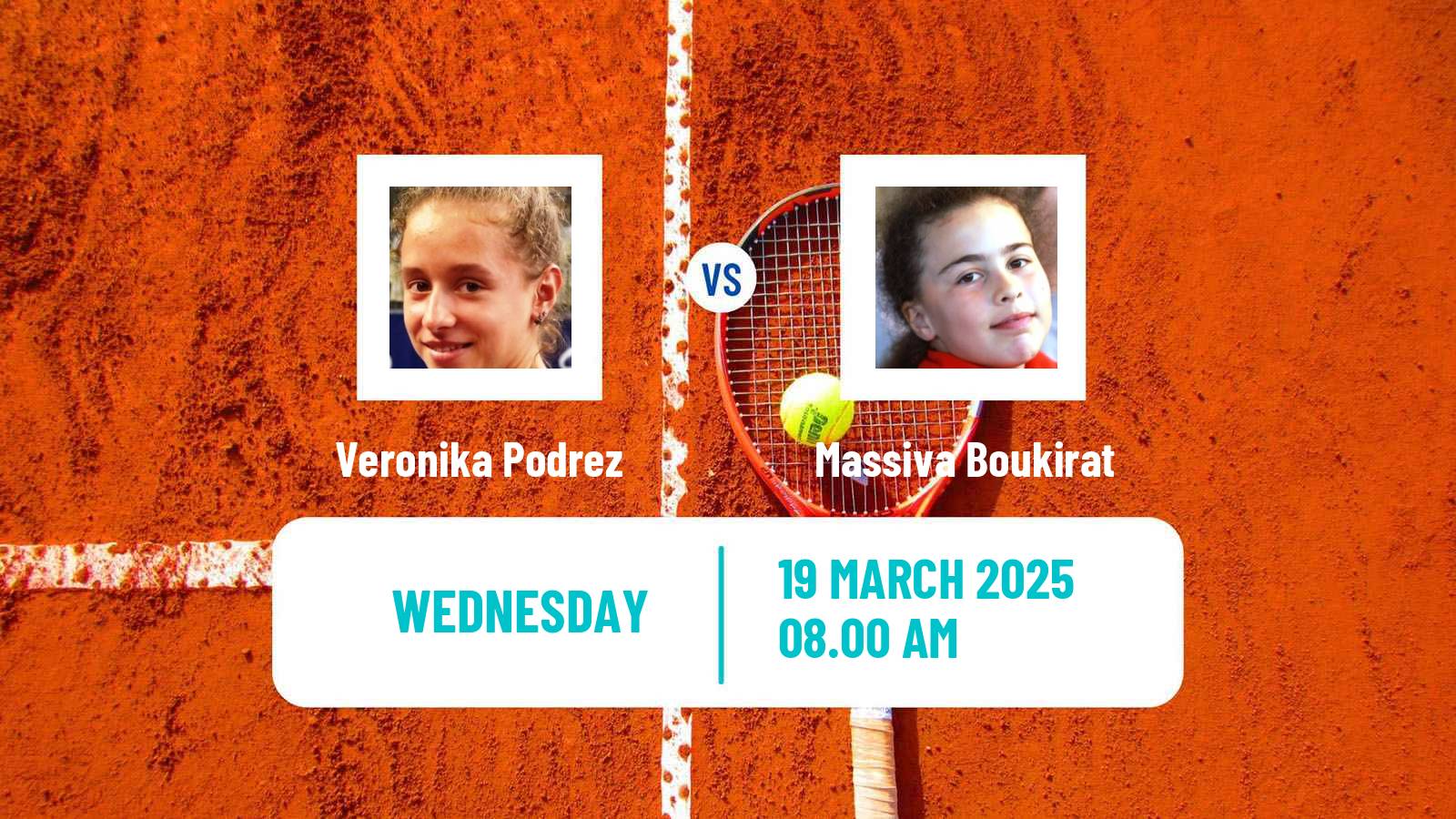 Tennis ITF W15 Le Havre Women Veronika Podrez - Massiva Boukirat