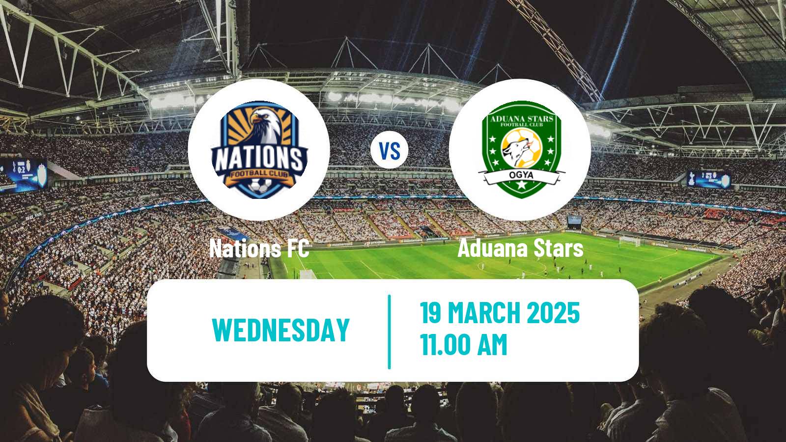 Soccer Ghanaian Premier League Nations FC - Aduana Stars