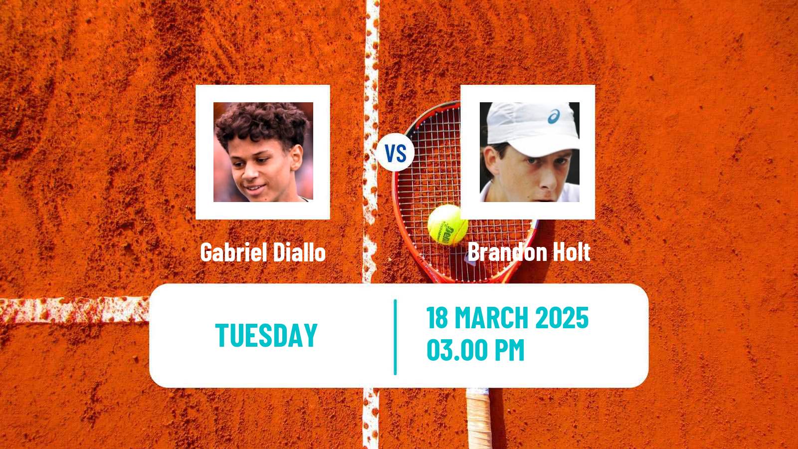 Tennis ATP Miami Gabriel Diallo - Brandon Holt