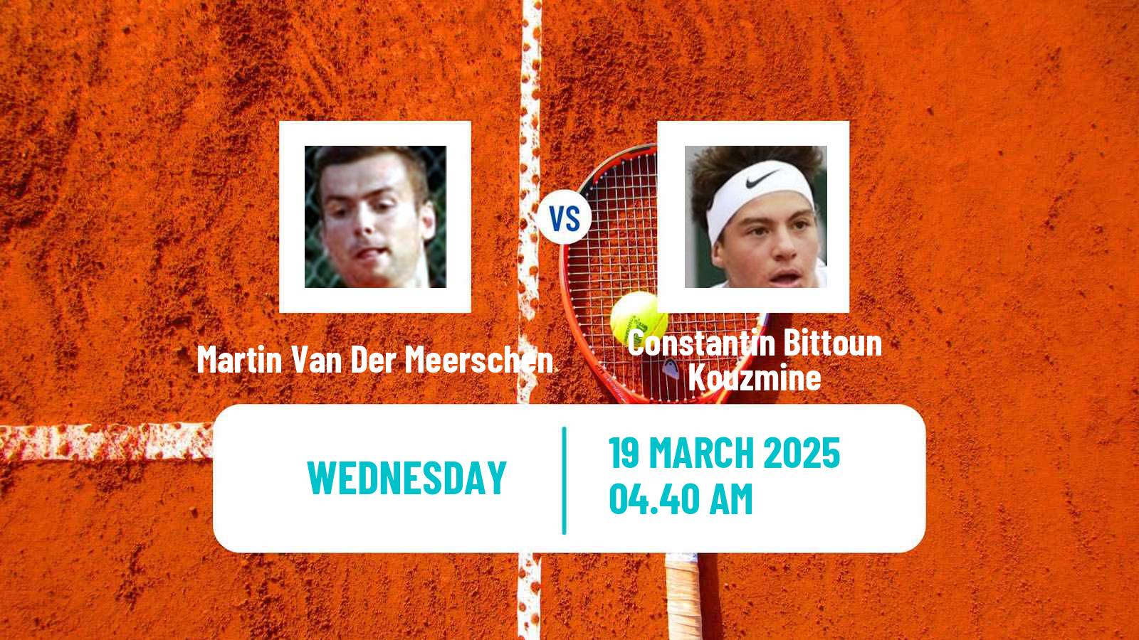 Tennis ITF M15 Monastir 11 Men Martin Van Der Meerschen - Constantin Bittoun Kouzmine