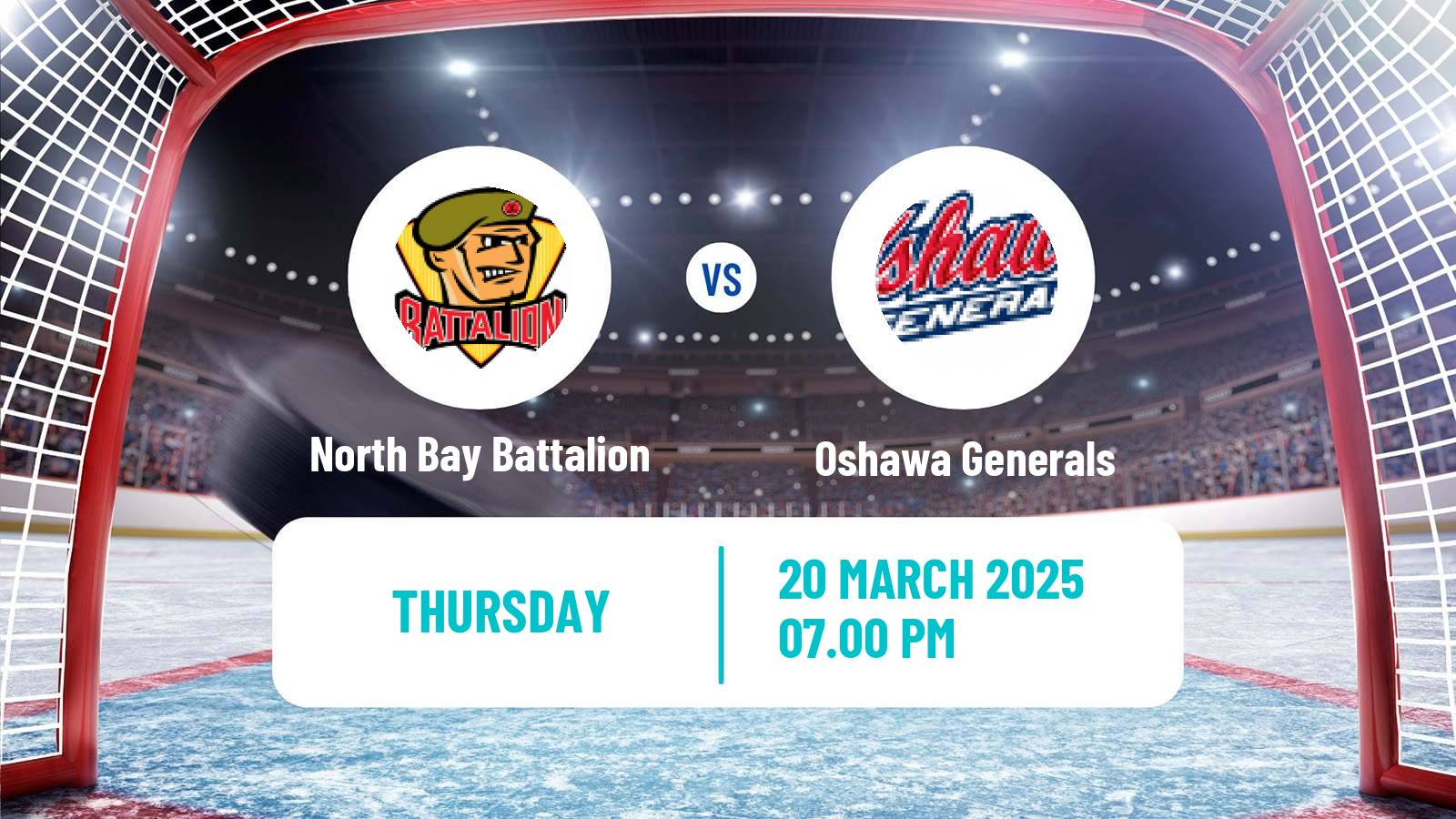 Hockey OHL North Bay Battalion - Oshawa Generals
