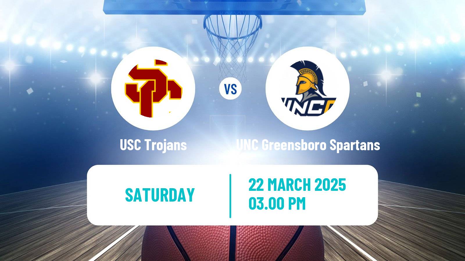 Basketball NCAA College Basketball Women USC Trojans - UNC Greensboro Spartans