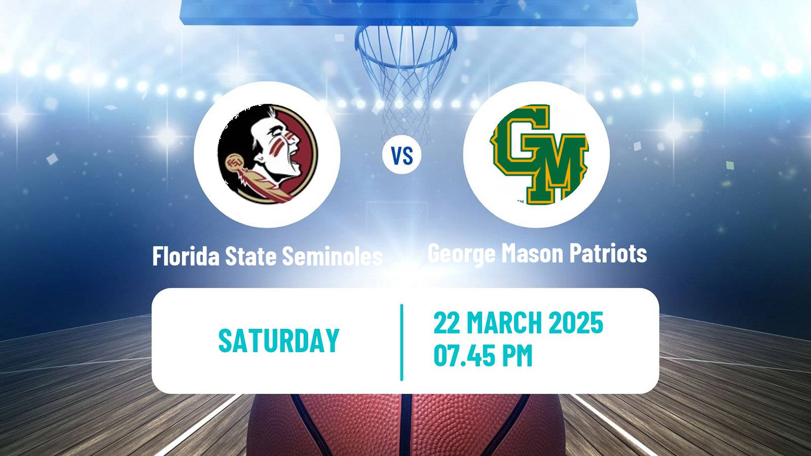 Basketball NCAA College Basketball Women Florida State Seminoles - George Mason Patriots