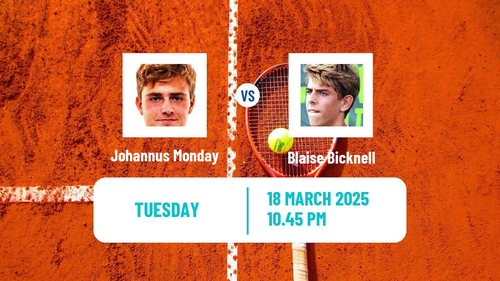 Tennis ITF M25 Bakersfield Ca Men Johannus Monday - Blaise Bicknell