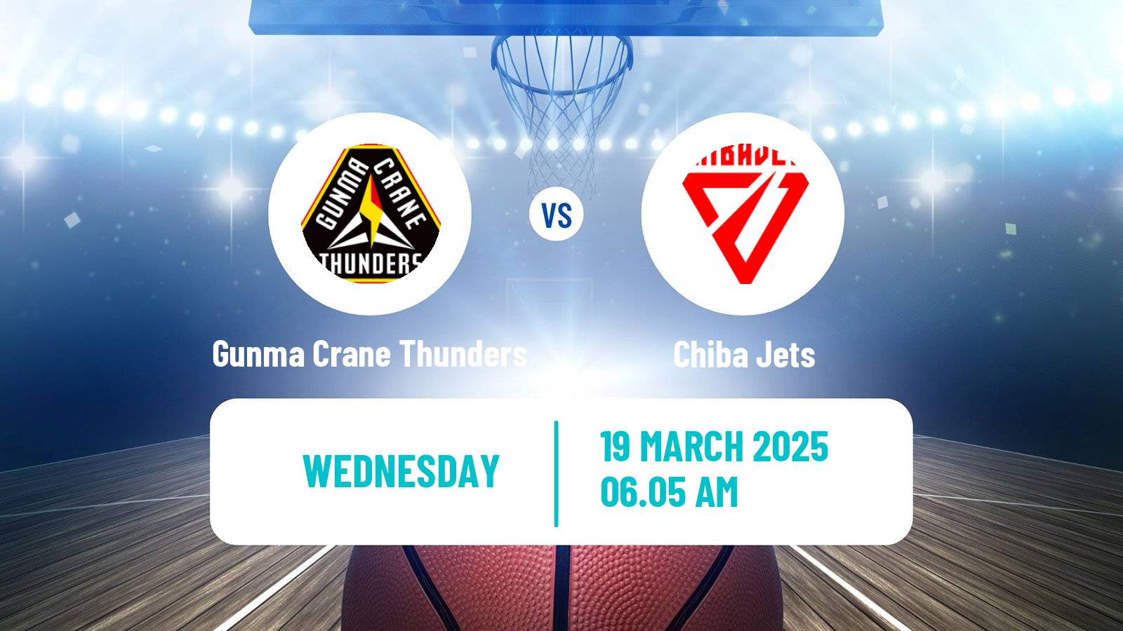 Basketball BJ League Gunma Crane Thunders - Chiba Jets