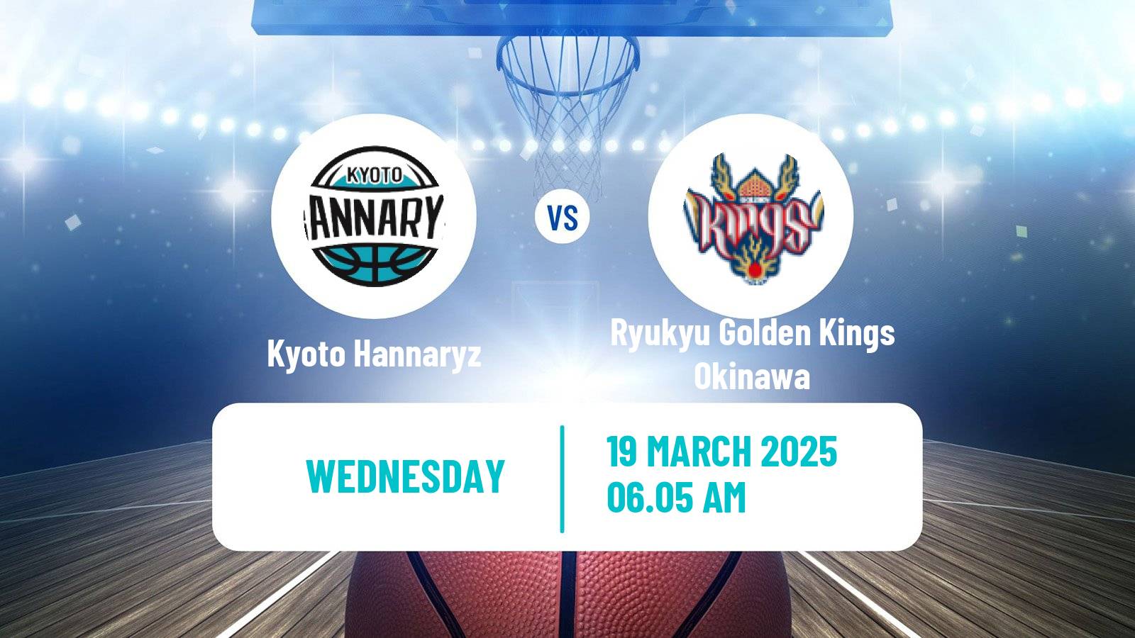 Basketball BJ League Kyoto Hannaryz - Ryukyu Golden Kings Okinawa