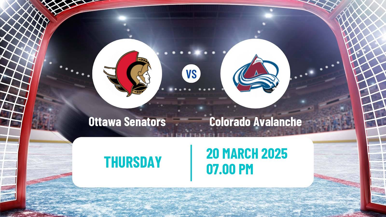 Hockey NHL Ottawa Senators - Colorado Avalanche