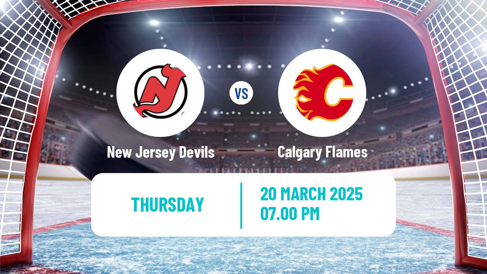 Hockey NHL New Jersey Devils - Calgary Flames