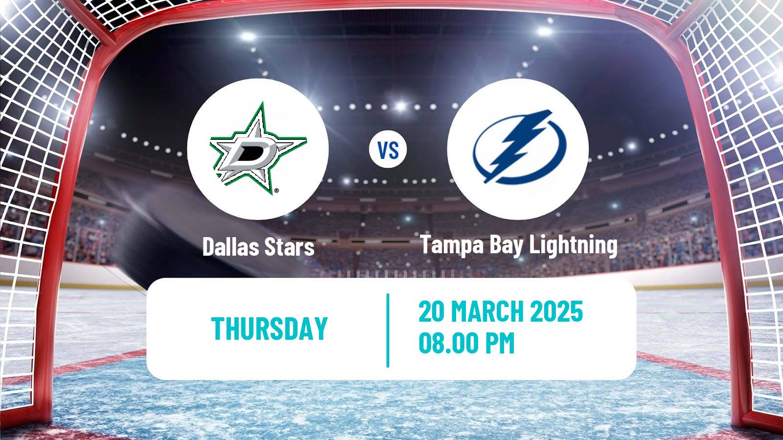 Hockey NHL Dallas Stars - Tampa Bay Lightning