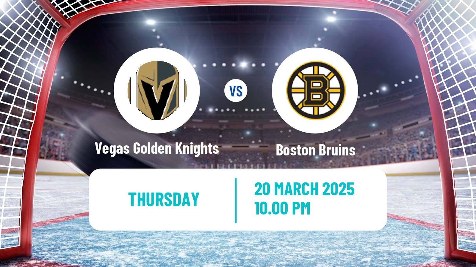 Hockey NHL Vegas Golden Knights - Boston Bruins