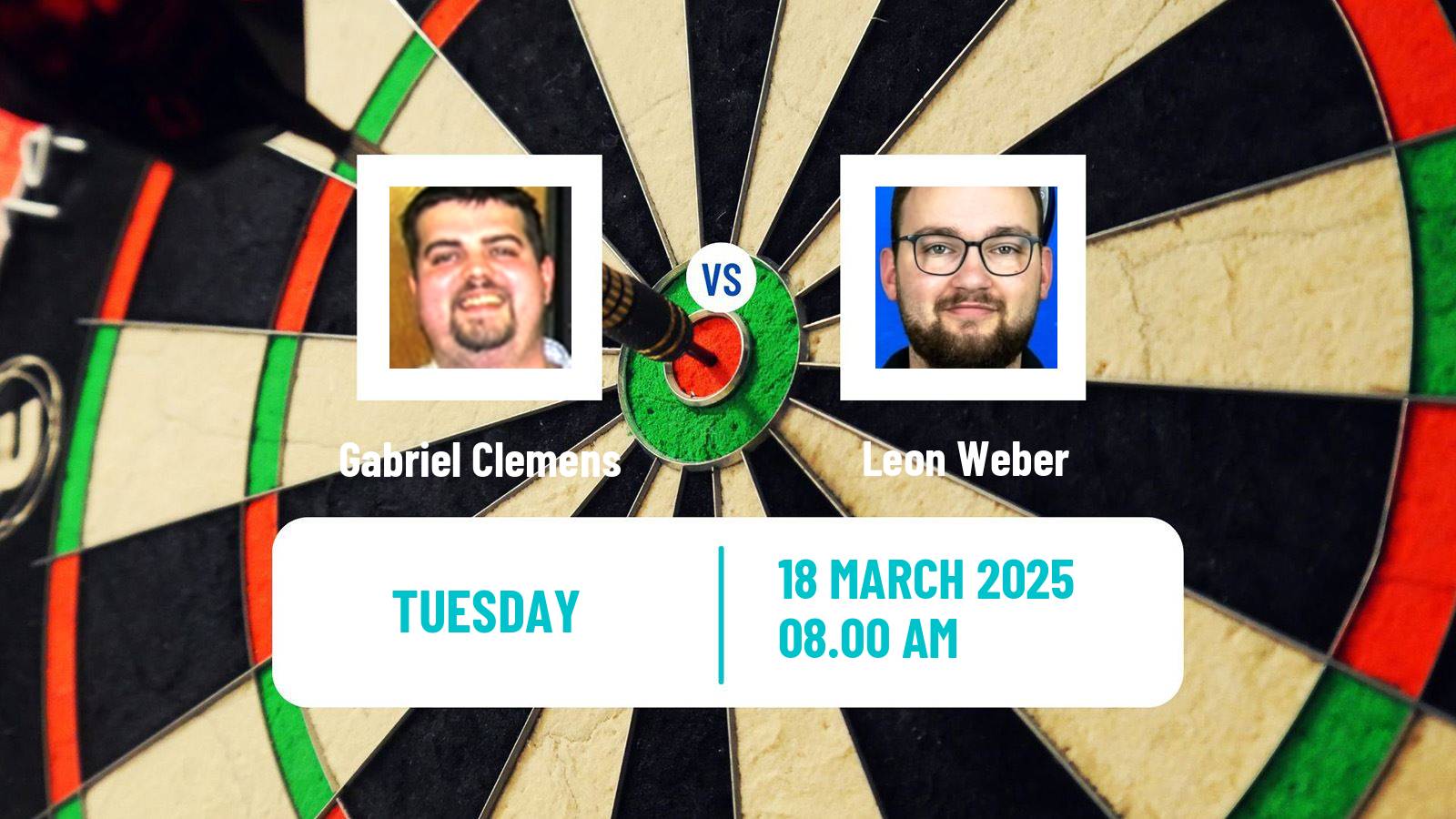 Darts Players Championship 8 Gabriel Clemens - Leon Weber